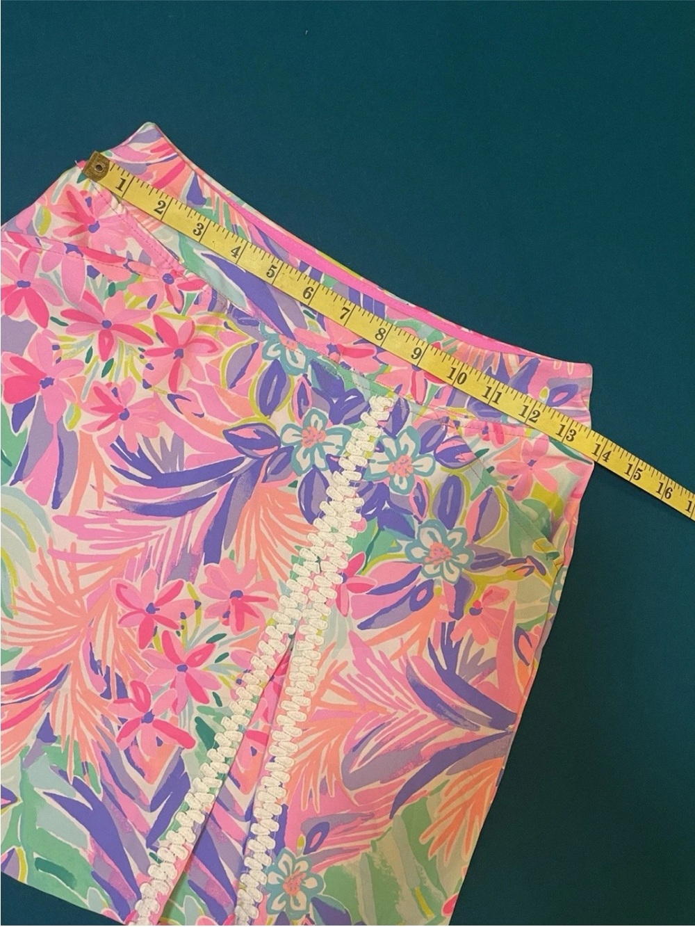Lilly Pulitzer Pastel Floral Mini Skort - Pink, Purple & Mint - Picture 6 of 8
